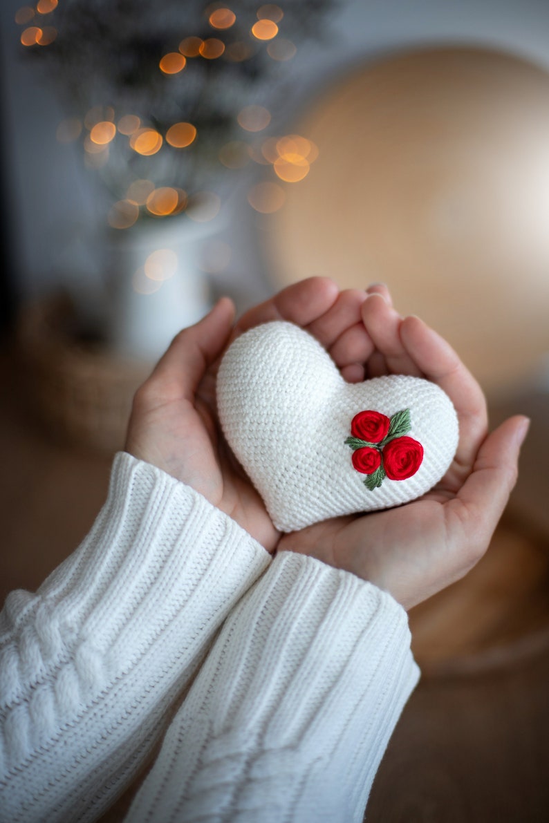 Muster gehäkeltes Herz in Tasse, Valentinstag gehäkeltes Herz in Tasse, Valentinstag, Häkelanleitung, Valentinstag, PDF Anleitung Bild 3