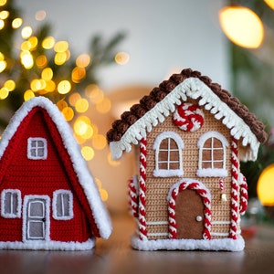 Amigurumi pattern crochet Gingerbread House, Christmas house decor, Pattern Gingerbread House, Crochet house, Amigurumi house, PDF tutorial image 10