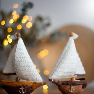 Pattern crochet Sailboat, Pattern Sailboat, Crochet boat pattern, pattern marine vessel, Amigurumi sailboat, sailboat crochet, PDF tutorial image 9