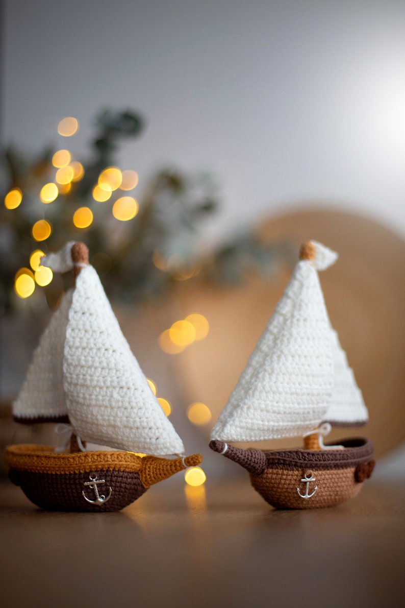 Pattern crochet Sailboat, Pattern Sailboat, Crochet boat pattern, pattern marine vessel, Amigurumi sailboat, sailboat crochet, PDF tutorial image 9