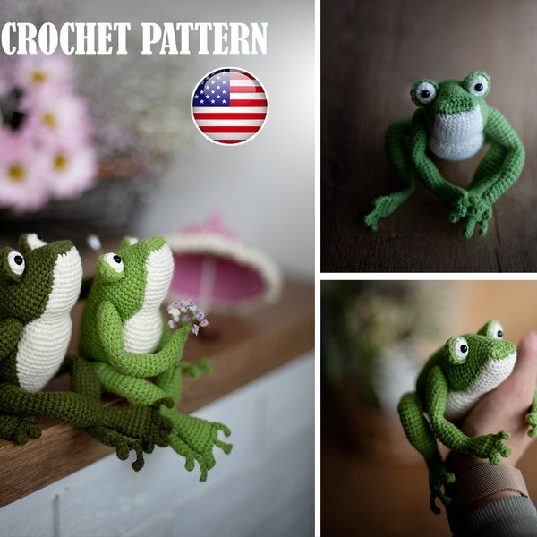 Amigurumi pattern crochet Frog and umbrella, Amigurumi Frog, Amigurumi umbrella, Pattern Frog, Pattern umbrella, PDF tutorial