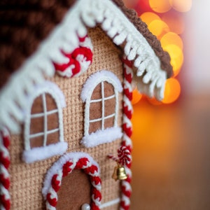 Amigurumi pattern crochet Gingerbread House, Christmas house decor, Pattern Gingerbread House, Crochet house, Amigurumi house, PDF tutorial image 7