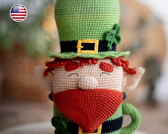 Amigurumi Crochet Leprechaun Mug Pattern (PDF Tutorial)