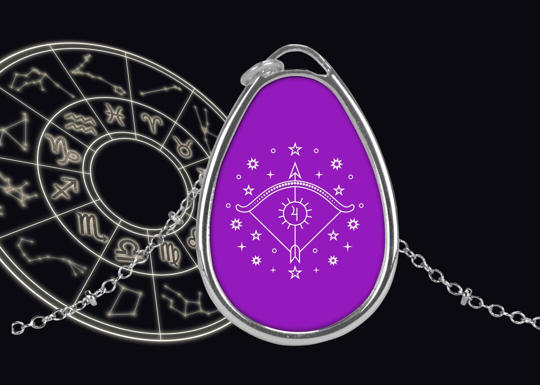 Sagittarius Zodiac Sagittarius Gift Zodiac Necklace Etsy