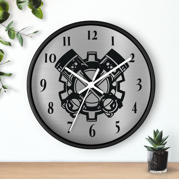 Car Clock Gift Clock, Walls Clock Clock, Clock Wall Clocks, Clock for him, Sanvalentine Gift, Motor Clock Wall, Silent wall clock