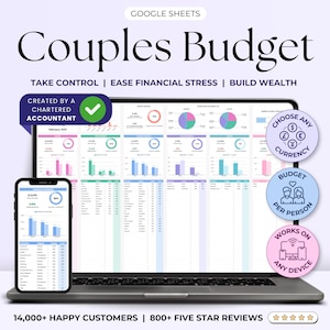 Budgetspreadsheet voor stellen Maandelijkse budgetsjabloon voor stellen Google Spreadsheets Jaarlijkse budgetplanner voor stellen Gedeelde budgettracker Expense Tracker