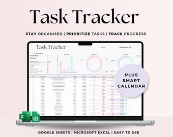 To-do List Template Spreadsheet Task Tracker Google Sheet Digital ...