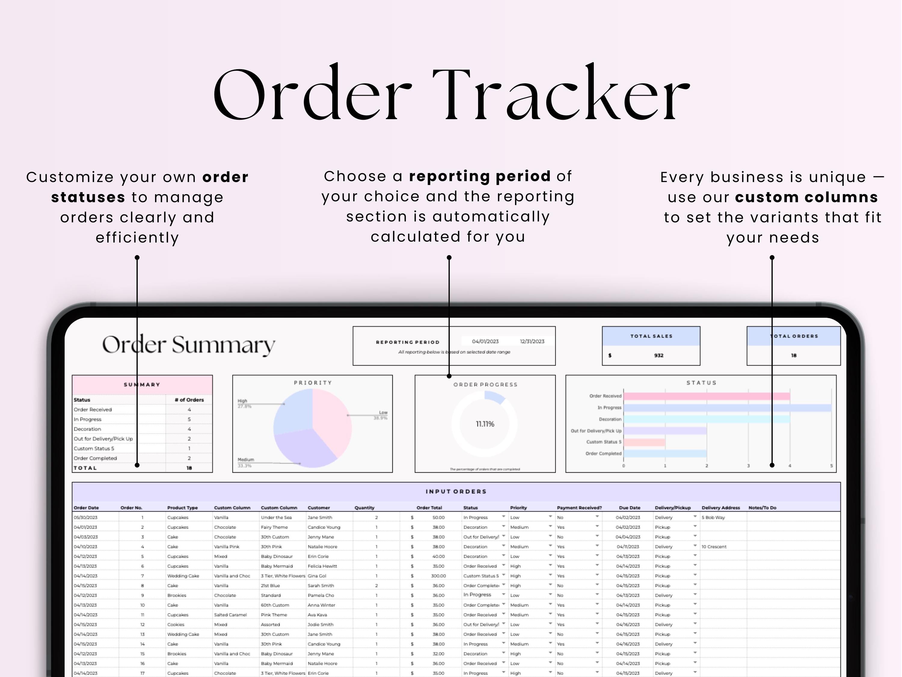 Home Baker Recipe Cost Pricing Calculator Bookkeeping Spreadsheet Excel ...