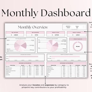 Easy Bookkeeping Spreadsheet Template for Beauty Business, Google ...