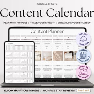 Google Spreadsheets-inhoudskalender voor sociale media, jaarlijkse spreadsheet voor contentplanning, sjabloon voor berichtplanner, maandelijkse batchinhoud voor posten