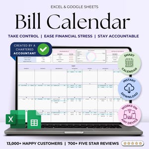 Factuurtracker Spreadsheet Google Spreadsheets Factuurkalender Excel Bewerkbaar Maandelijks schuldenplanner Sjabloon voor betaling van begrotingskosten Persoonlijke financiën