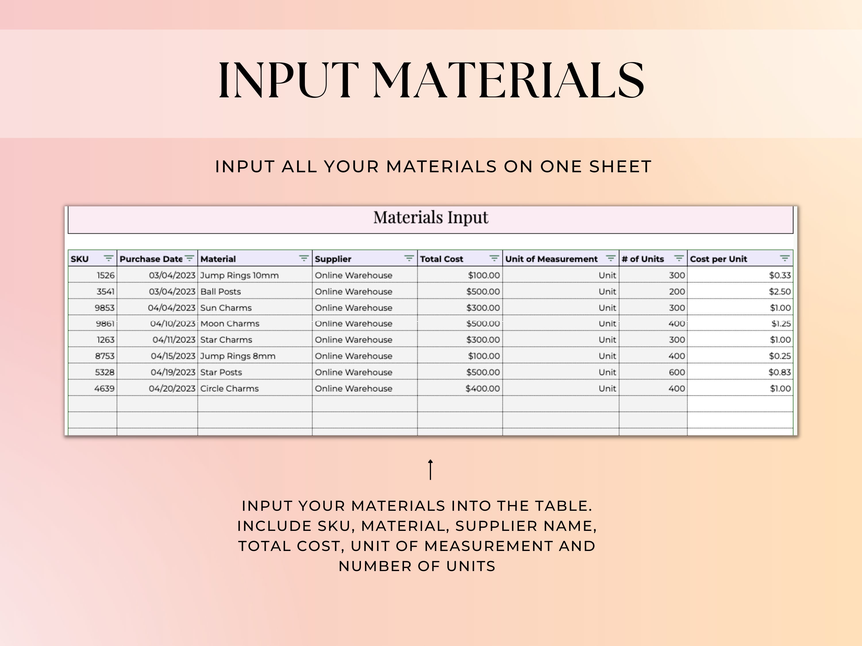 Easy Product Pricing Calculator Template for Small (Download Now) Etsy Easy Product Pricing Calculator Template for Small (Download Now) Etsy
