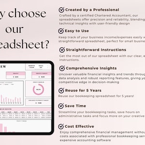 Easy Bookkeeping Spreadsheet Template for Beauty Business, Google ...