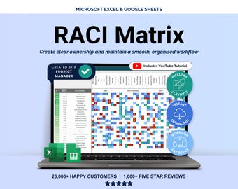 RACI Matrix Template Excel Project Management Roles and ...