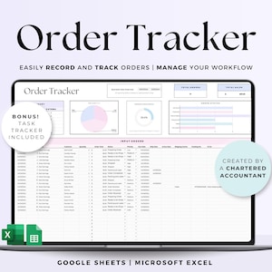 Order Tracker Spreadsheet Small Business Order Manager Google Sheets