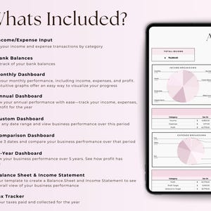 Easy Bookkeeping Spreadsheet Template for Beauty Business, Google ...