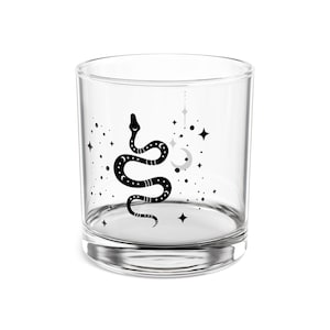 mystische Schlange/Rocks Glas/Scotch Gläser/Bourbon Gläser/Boho Gläser/Whiskey Gläser/Bourbon Gläser/Rocks Gläser/mystische Schlangen Tasse