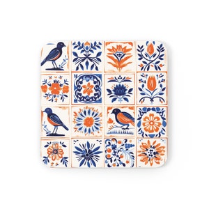 Traditionelles Aves Untersetzer Set/mexikanischer Kaktus / Schnapsgläser / künstlerische Kunst / künstlerische Kunst