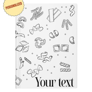 Personalized Al Dente Journal,gift for chef,chef book,blank recipe book,custom recipe book,blank recipe journal,hospitality gift,pasta chef