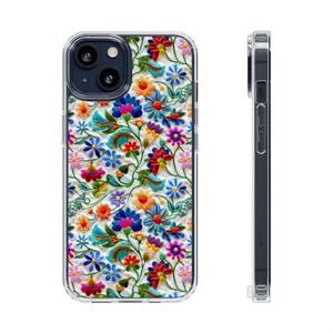 Vibrant Mexican Floral Phone Clear Case
