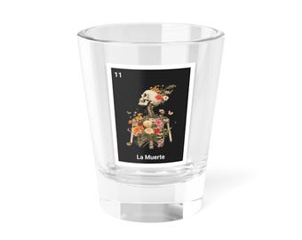 Skeleton Loteria Shot Glass,mexican shot glass,tequila gift,tequila gift,regalo para mujer,mexican graduation,mexican loteria,loteria,mezcal