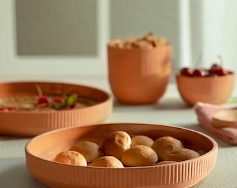 Handmade clay terracotta baking dish, Clay Pot for Cooking  Biryani or Pasta , Best for microwave and stove as natural eco-friendly organic.
