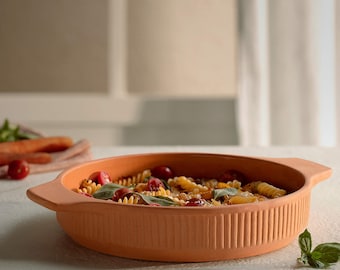 Handmade clay terracotta baking dish, Clay Pot for Cooking  Biryani or Pasta , Best for microwave and stove as natural eco-friendly organic.