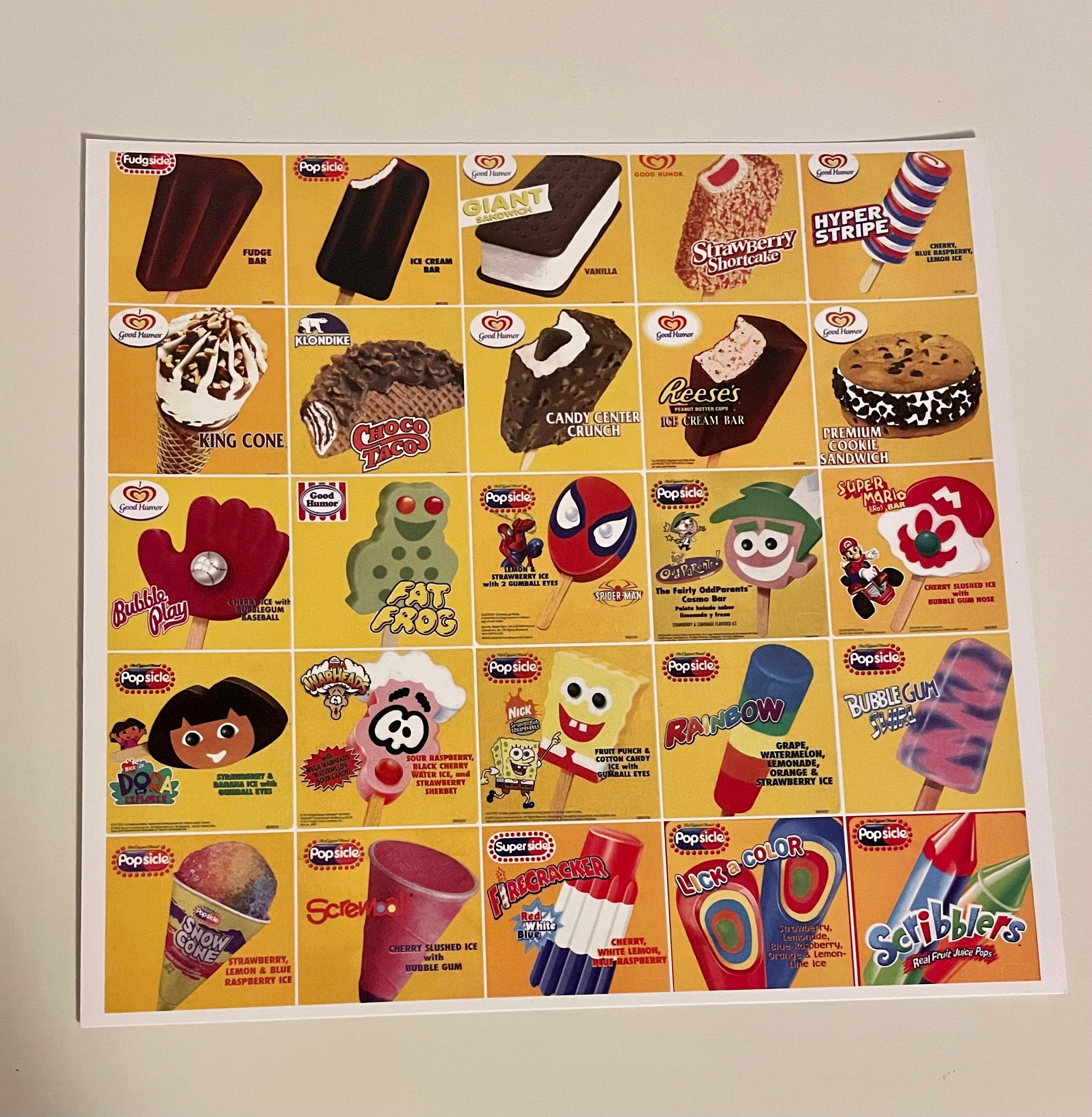 Good Humor Ice Cream Truck Popsicle Summer Print 8 X 10 In. Etsy