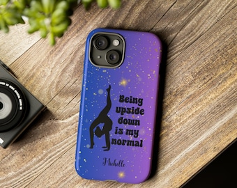 Gepersonaliseerde gymnastiek iPhone-hoesje, gymnastiek cadeau Samsung telefoonhoesje, gymnastiek coach telefoonhoesje, gymnastiek telefoonhoesje, stoere hoes