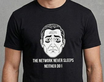 Crypto Trader Funny Shirt - The Network Never Sleeps - Trader Gift Tee Unisex