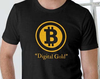 Bitcoin is Digital Gold T-Shirt - Cotton Crypto Tee - Gift for Cryptocurrency Traders