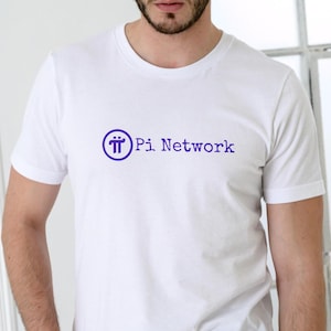 Pi Netzwerk Kryptotoken T-Shirt - Baumwolle Unisex Blockketten-T-Shirt, perfektes Geschenk für Kryptogeldliebhaber, Händler und Technologie-Nerds