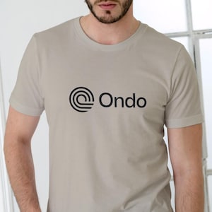Ondo Kryptotoken-T-Shirt, Baumwolle Unisex-Blockchain-T-Shirt mit Kappe, perfekt für Kryptogeld-Enthusiasten, einzigartige Münzhändler-Geschenkidee