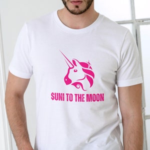 Camiseta gráfica Uniswap Crypto Token, camiseta de algodão unissex Blockchain, roupa casual para traders, ótimo presente para fãs de criptomoedas e altcoins