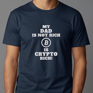 Bitcoin-Papa-Humor-T-Shirt – Lustiges Vatertagsgeschenk für Krypto-Begeisterte