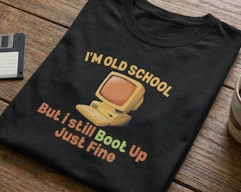 Old School Computer Shirt – Funny Retro Tech Tee - Computer Science Gift