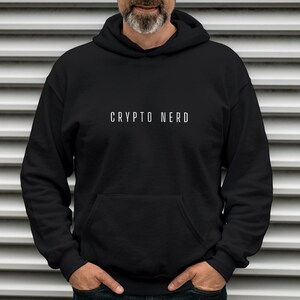 Lustiger Krypto-Nerd-Hoodie, Unisex-Baumwoll-Polyester-Sweatshirt für Krypto-Währungs-Enthusiasten, tolles Geschenk für Blockketten-Tech-Nerds