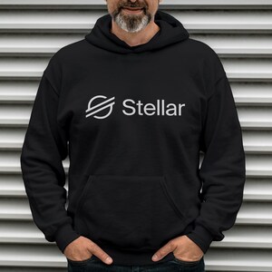 XLM Stellar Krypto-Token Hoodie, Baumwollmischung XLM Kryptogeld Münze Design Rundhalsausschnitt, Perfektes Pullover Geschenk für Trader