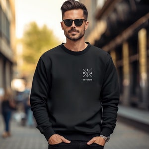 ETH Ethereum Crypto Token Sweatshirt, Soft Unisex Cotton-Polyester Sweater, Great Blockchain Gift for Technology and Cryptocurrency Lovers