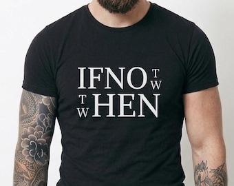 If Not Now Then When Shirt, Minimalist Typography Motivational Tee, Unisex Heavyweight Cotton T-Shirt, Entrepreneur Gift, Hustle Shirt