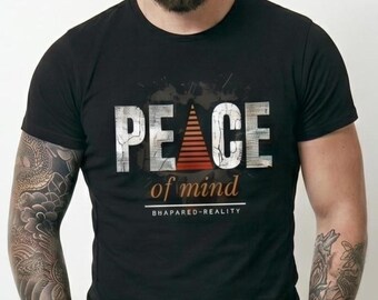 Peace of Mind Shirt, Mindfulness T-Shirt, Spiritual Streetwear Tee, Mental Health Gift, Zen Shirt, Unisex Vintage Distressed Graphic Tee