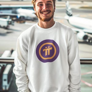 Pi Netzwerk Krypto-Münze-Sweatshirt - Kuscheliges & stilvolles Rundhals-Pullover für Blockketten-Nerds - Perfektes Geschenk für Krypto-Währungsliebhaber