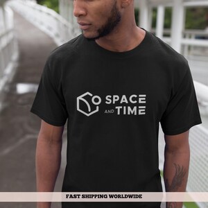 Camiseta de criptomoneda Space and Time SXT, unisex, de algodón, ideal para amantes de las criptomonedas, las altcoins y los nerds tecnológicos.