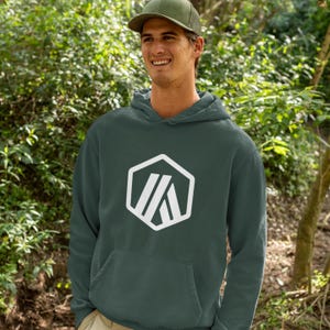 Sudadera con capucha Arbitrum Crypto Token, camiseta de algodón con cuello redondo para trading blockchain, regalo perfecto para entusiastas, nerds y traders de criptomonedas.