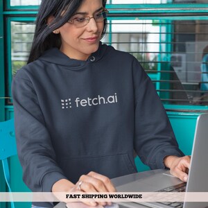 Sudadera con capucha FET Crypto Token, sudadera unisex de la Alianza de Superinteligencia Artificial, regalo perfecto para amantes de la cadena de bloques y comerciantes de altcoins.