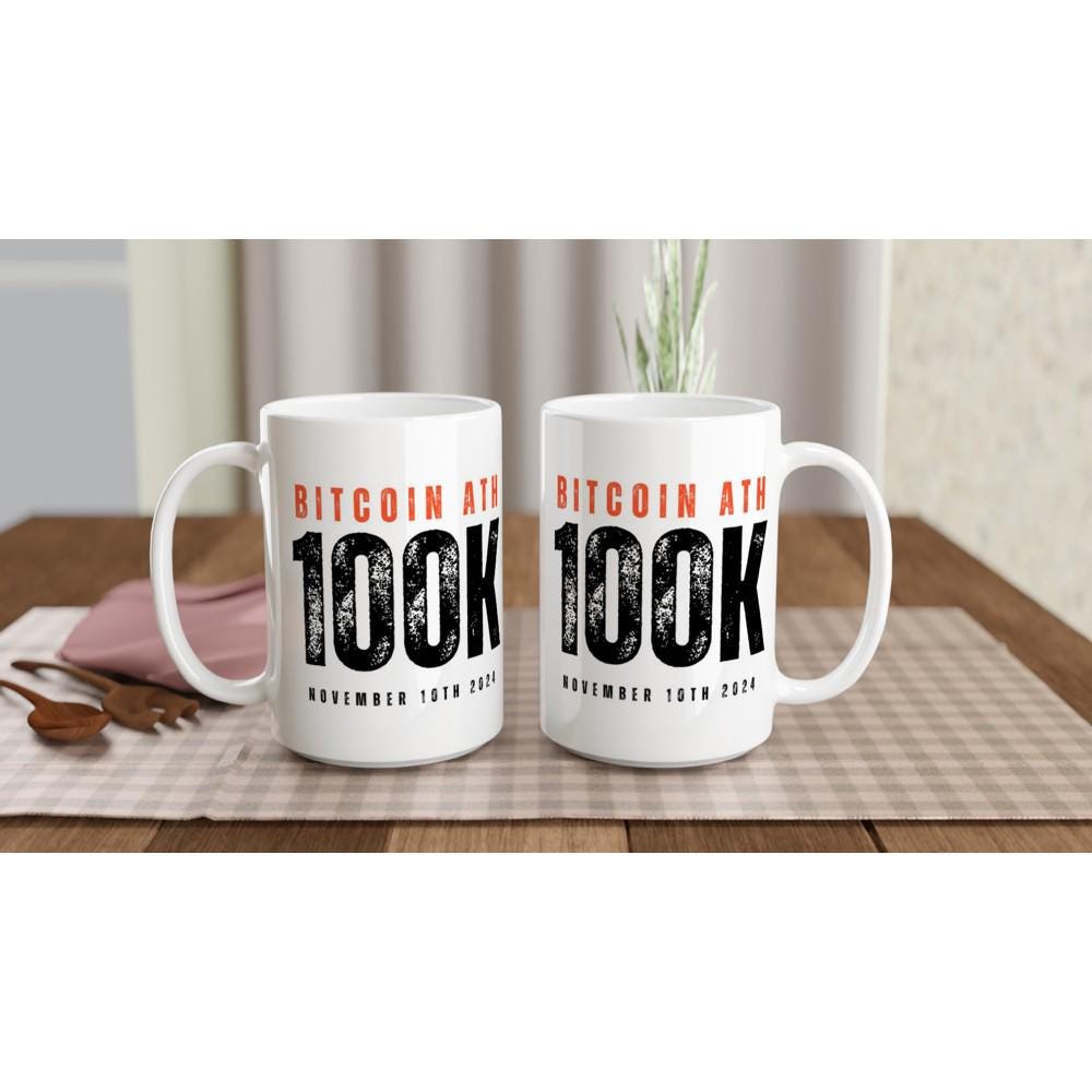 ビットコイン10万マイルストーンマグ：暗号通貨投資家へのギフト