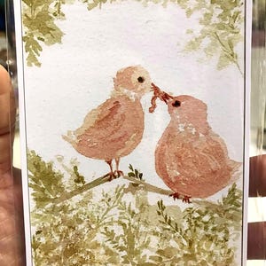 オリジナルの手描き水彩画ポストカードアートのアートプリント。約4x6インチの無酸性紙に印刷されており、額装して飾ったり、ギフトとして贈ったりできます。