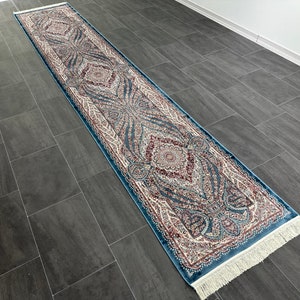 3x13 Bamboo Silk Runner Rug: Oriental Hallway Carpet