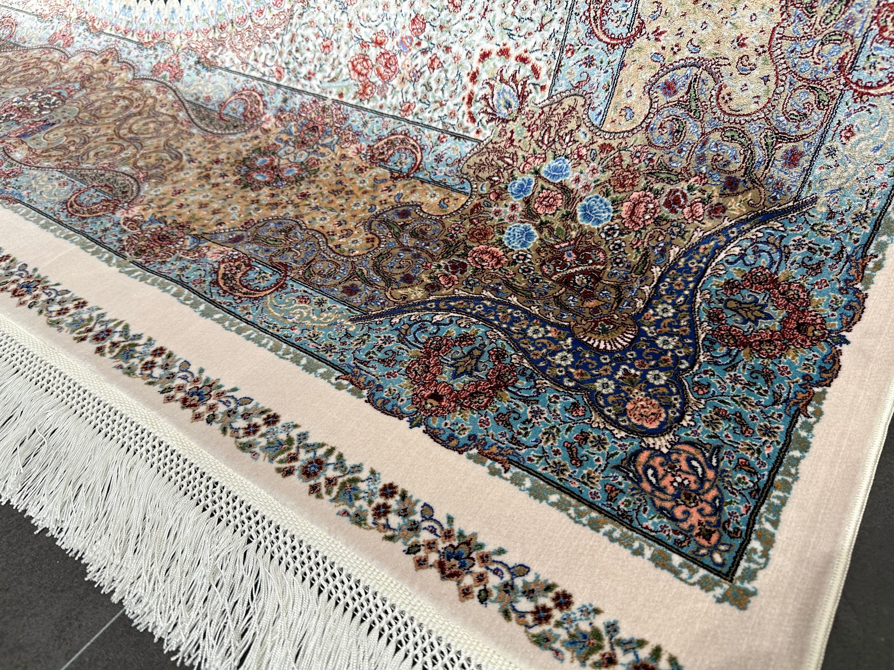 5x8 Bamboo Silk Rug: Anatolian Style, Living Room Carpet