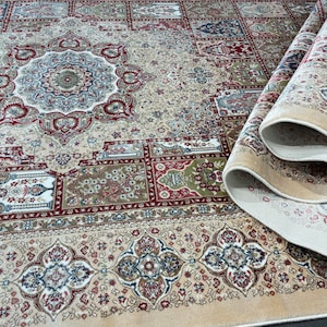 3x13 Bamboo Silk Runner Rug: Traditional Turkish Entryway Carpet